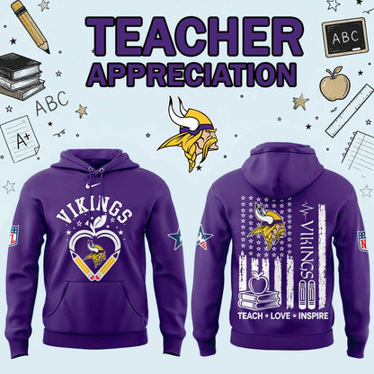 .                             M Vikings Teacher Appreciation 2026 Hoodie