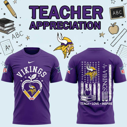 .                             M Vikings Teacher Appreciation 2026 Shirt