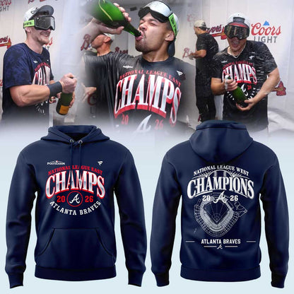 A Braves 2026 Division Champions Locker Room Hoodie