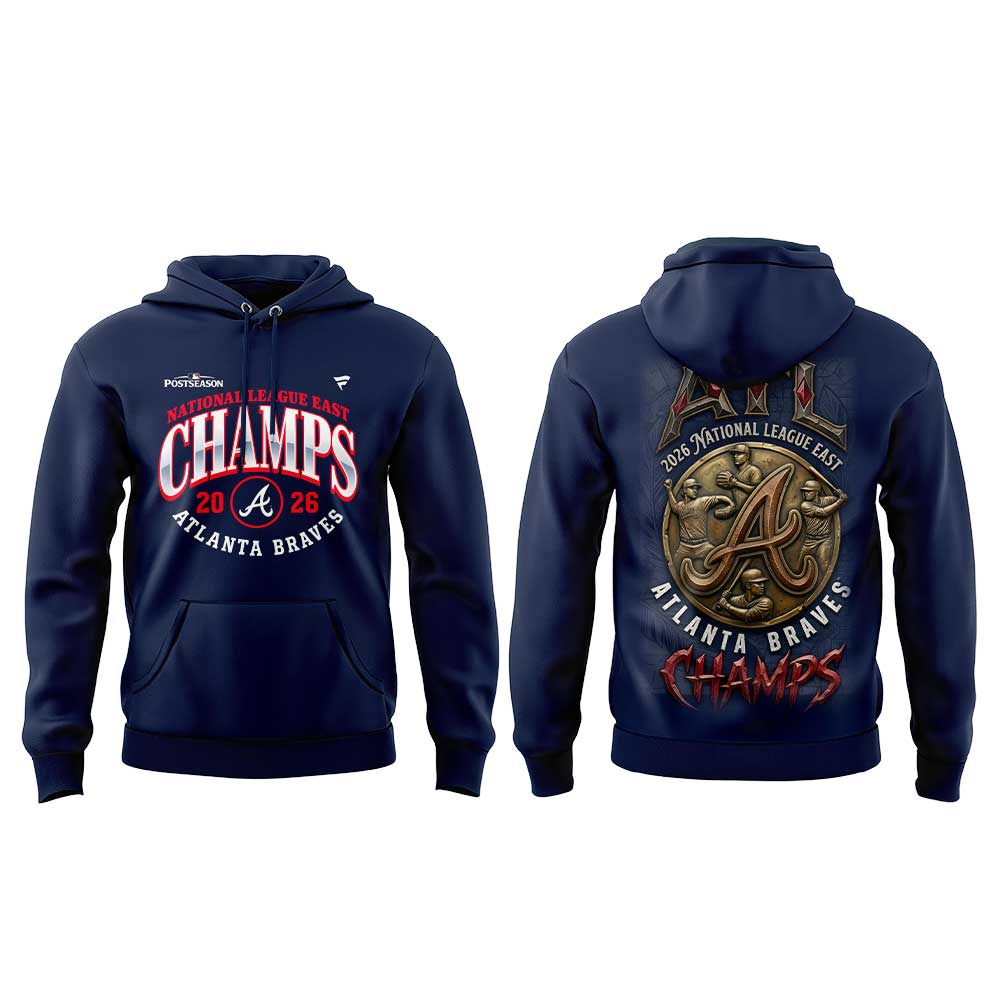 A Braves 2026 Division Champions Locker Room Hoodie V2