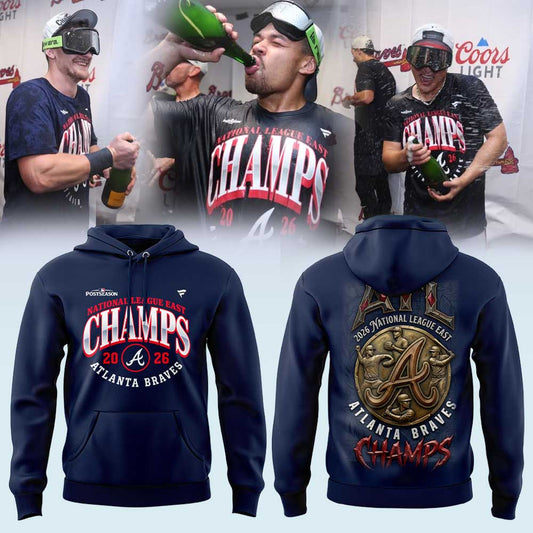 A Braves 2026 Division Champions Locker Room Hoodie V2
