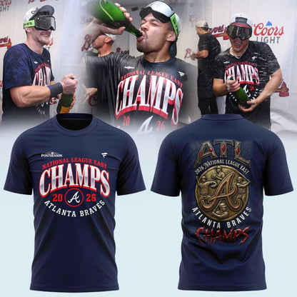A Braves 2026 Division Champions Locker Room Shirt V2