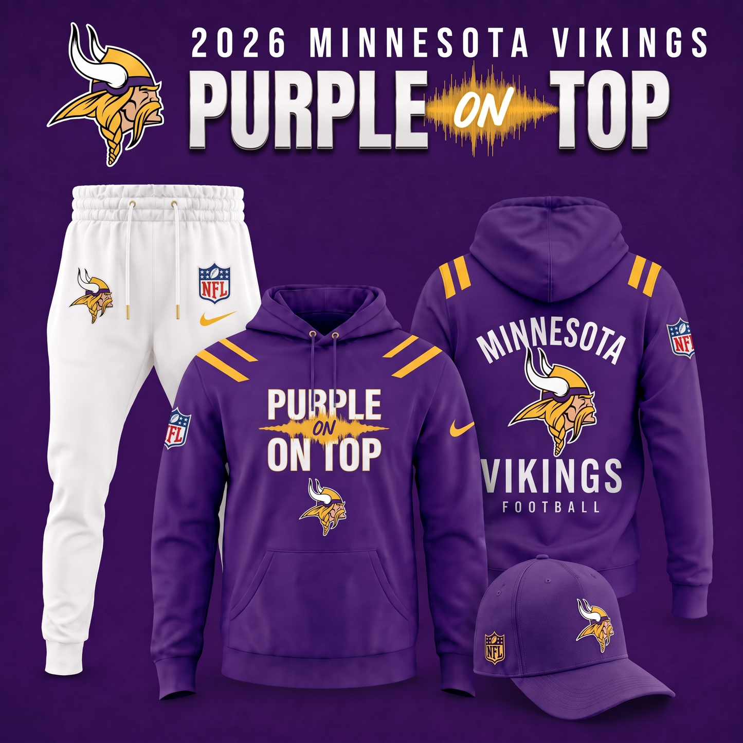 Minnesota Vikings - PURPLE ON TOP 2026