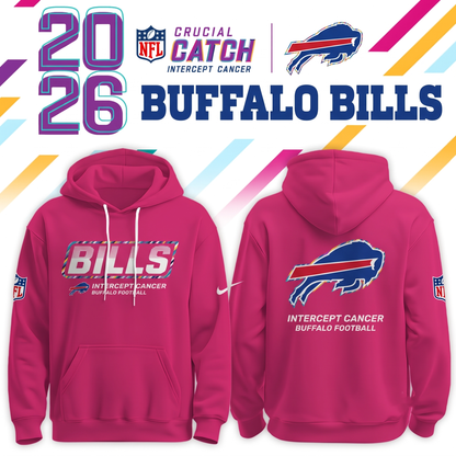 BUF Crucial Catch 2026 Pink Limited Edition Hoodie