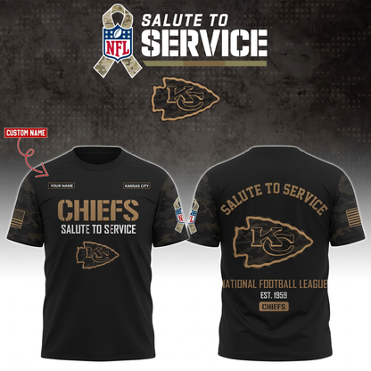 Chiefs 2026 Salute To Service Camo Tshirt