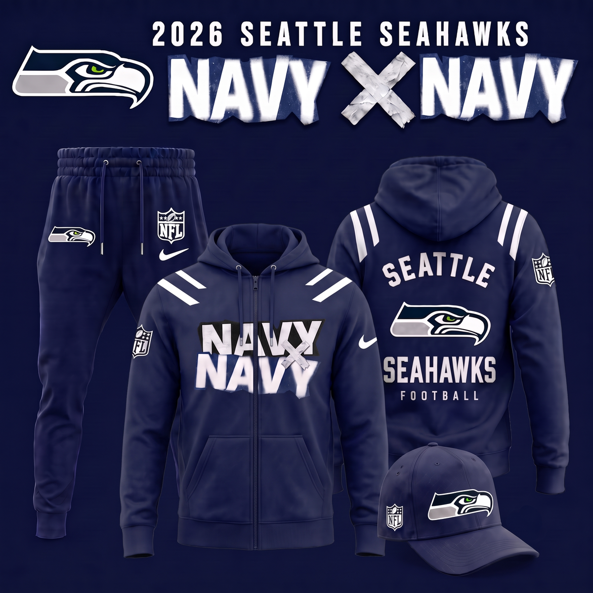 Seattle Seahawks - Navy X Navy 2026