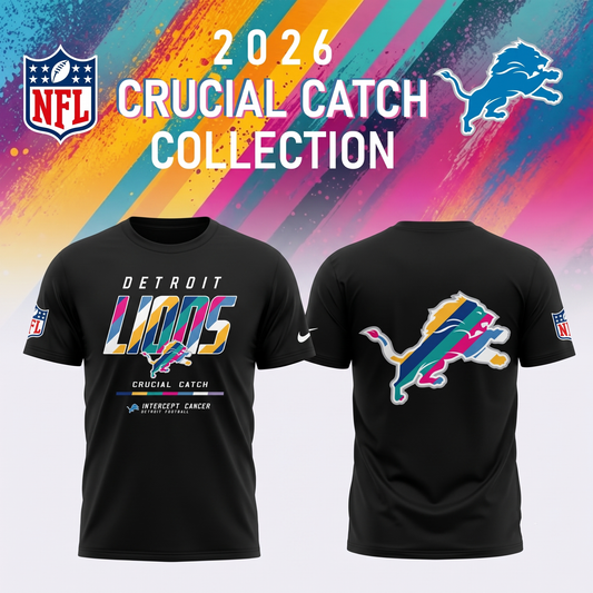 Detroit Lions 2026 Crucial Catch Limited Tshirt