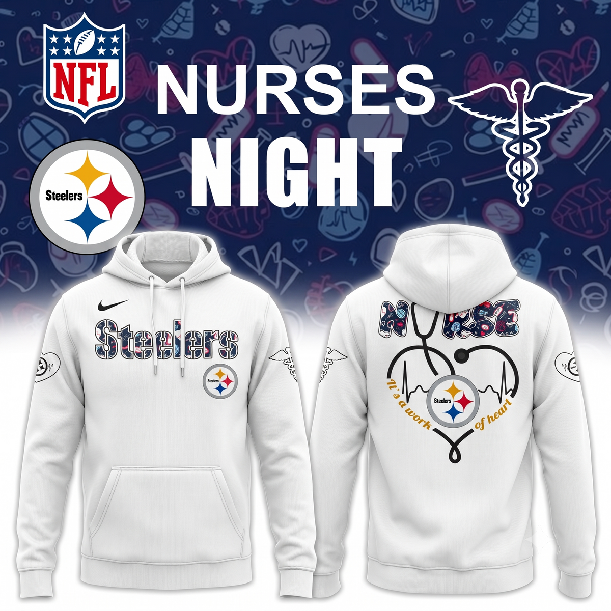 Steelers x Nurses Night 2026 Hoodie