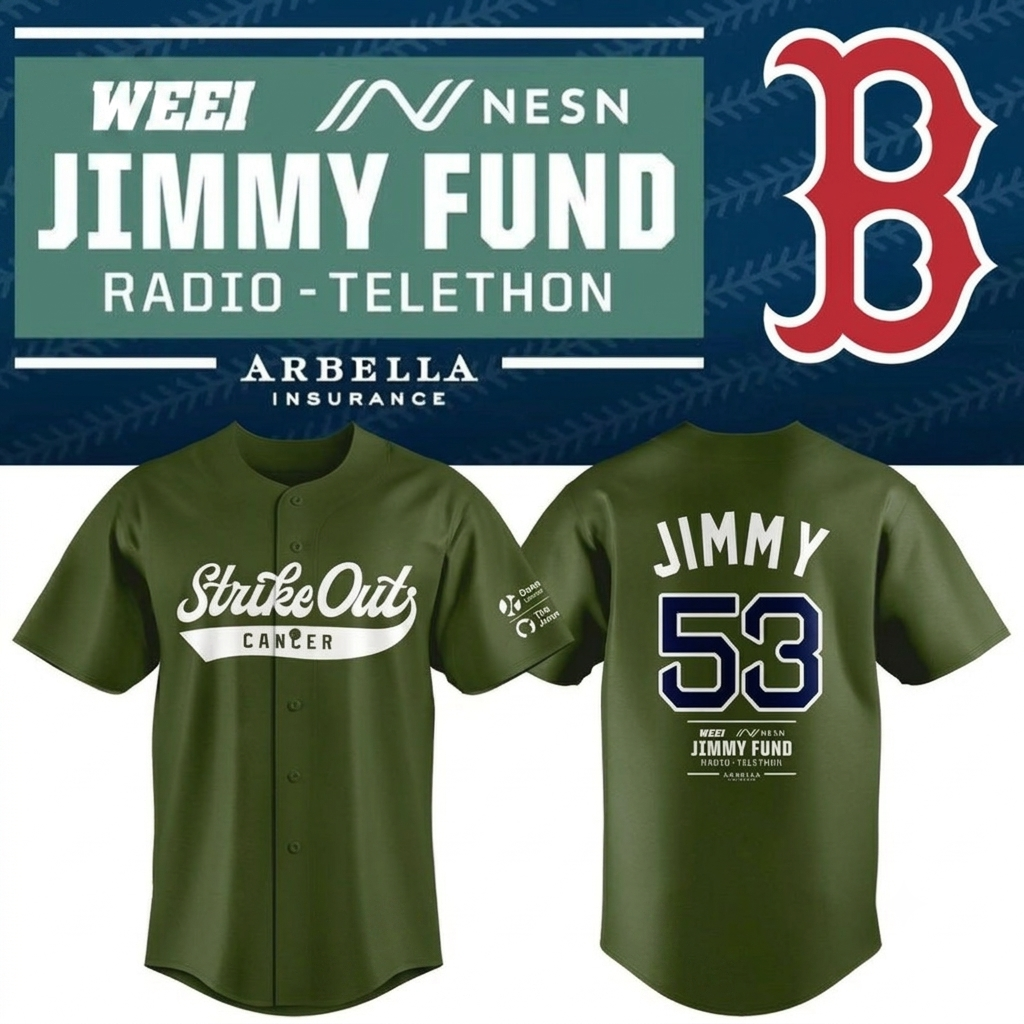 ___B.Red Sox x Jimmy Fund “Strike Out Cancer” Limited Jersey NN
