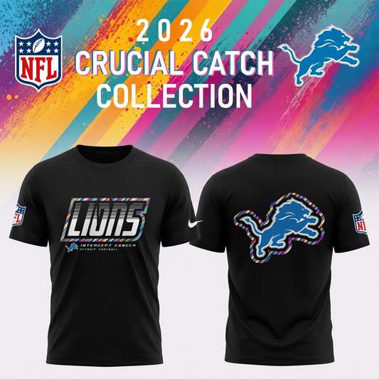 Detroit Lions 2026 Crucial Catch Limited Tshirt