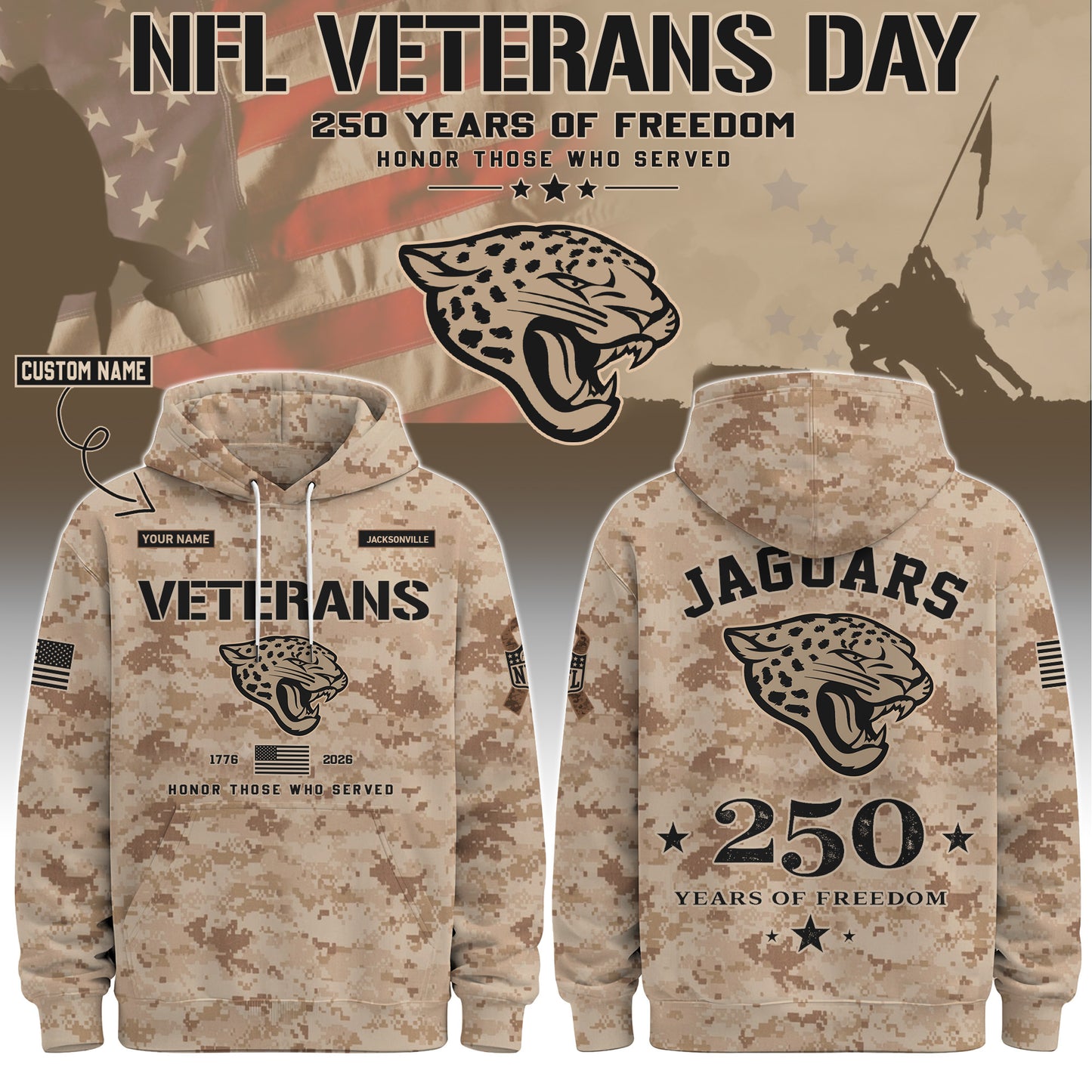 JAX Special Veterans Day 2026 Limited Edition Hoodie