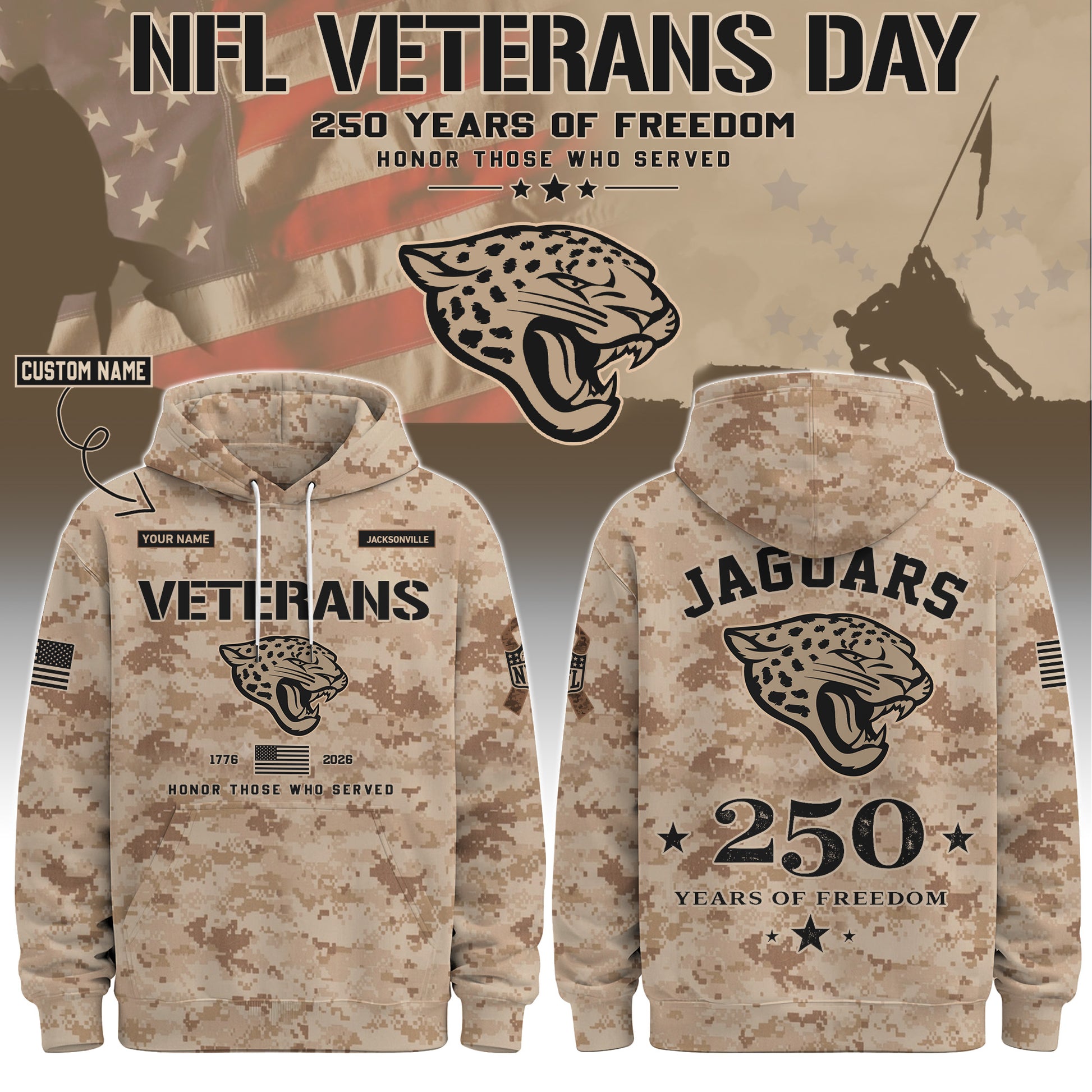 JAX Special Veterans Day 2026 Limited Edition Hoodie