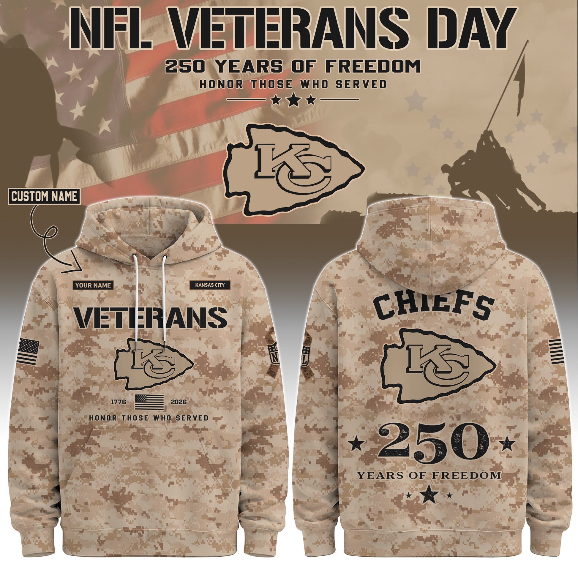 .KC Special Veterans Day 2026 Limited Edition Hoodie