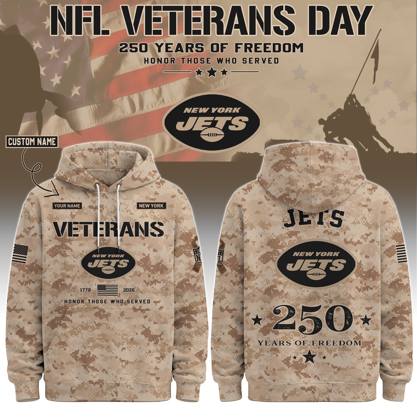 NYJ Special Veterans Day 2026 Limited Edition Hoodie