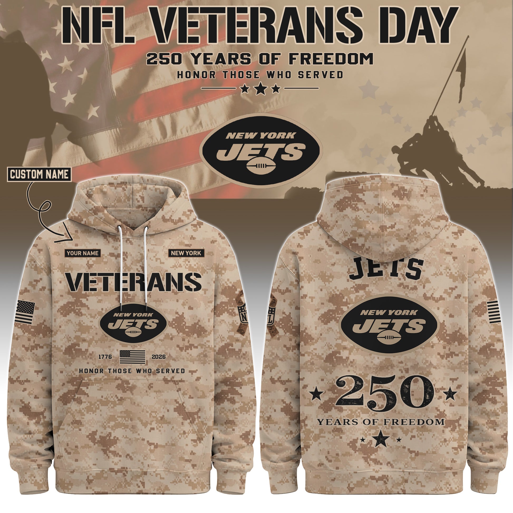 NYJ Special Veterans Day 2026 Limited Edition Hoodie