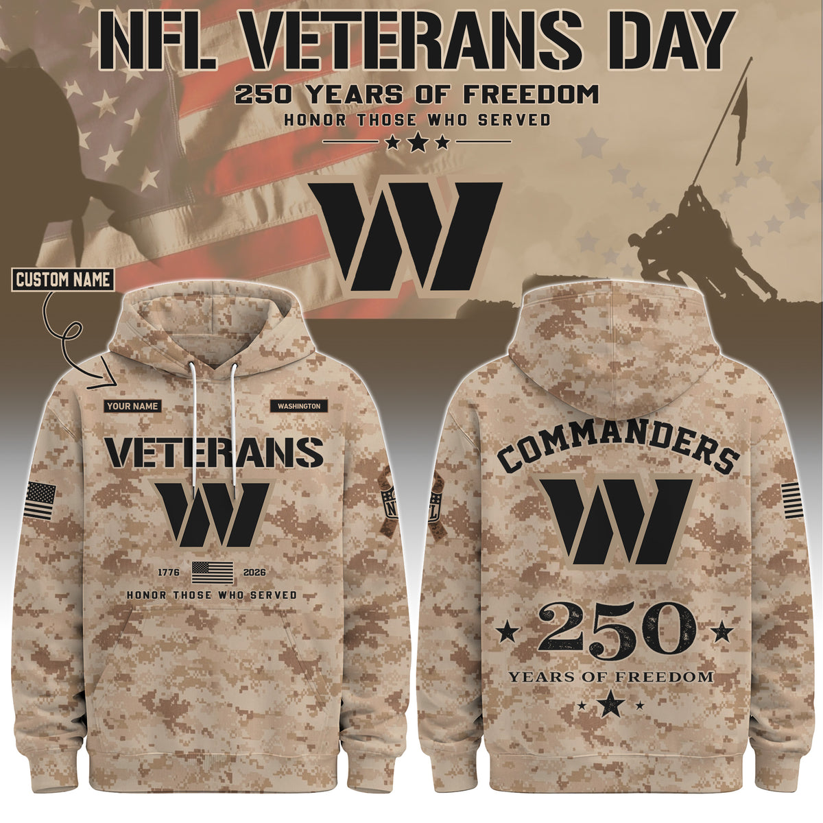 WAS Special Veterans Day 2026 Limited Edition Hoodie