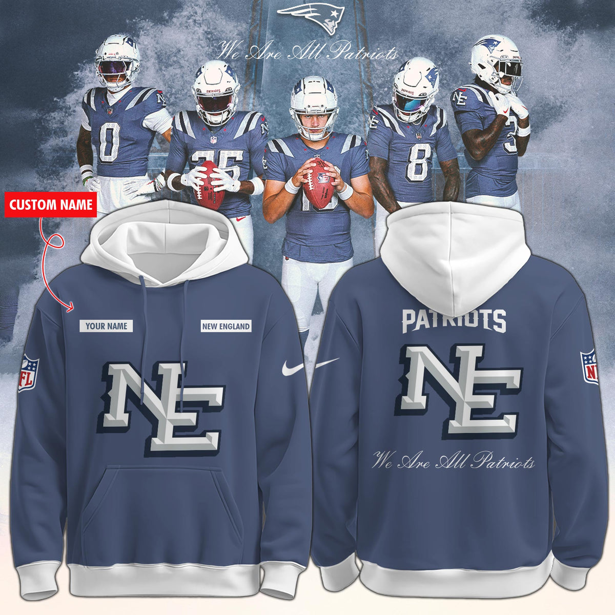 Sale! Sale! New England Patriots x Rivalries “Nor’Easter” Hoodie Limited Edition. Selling Out Fast!