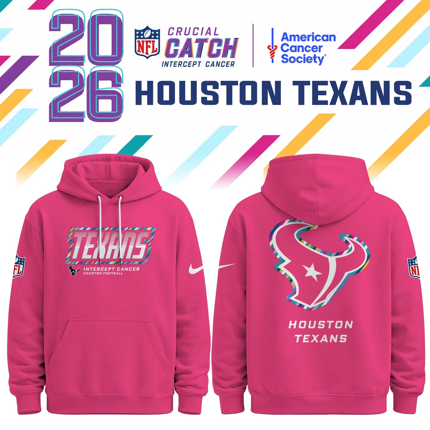 .HOU Special Pink Crucial Catch 2026 Limited Edition Hoodie