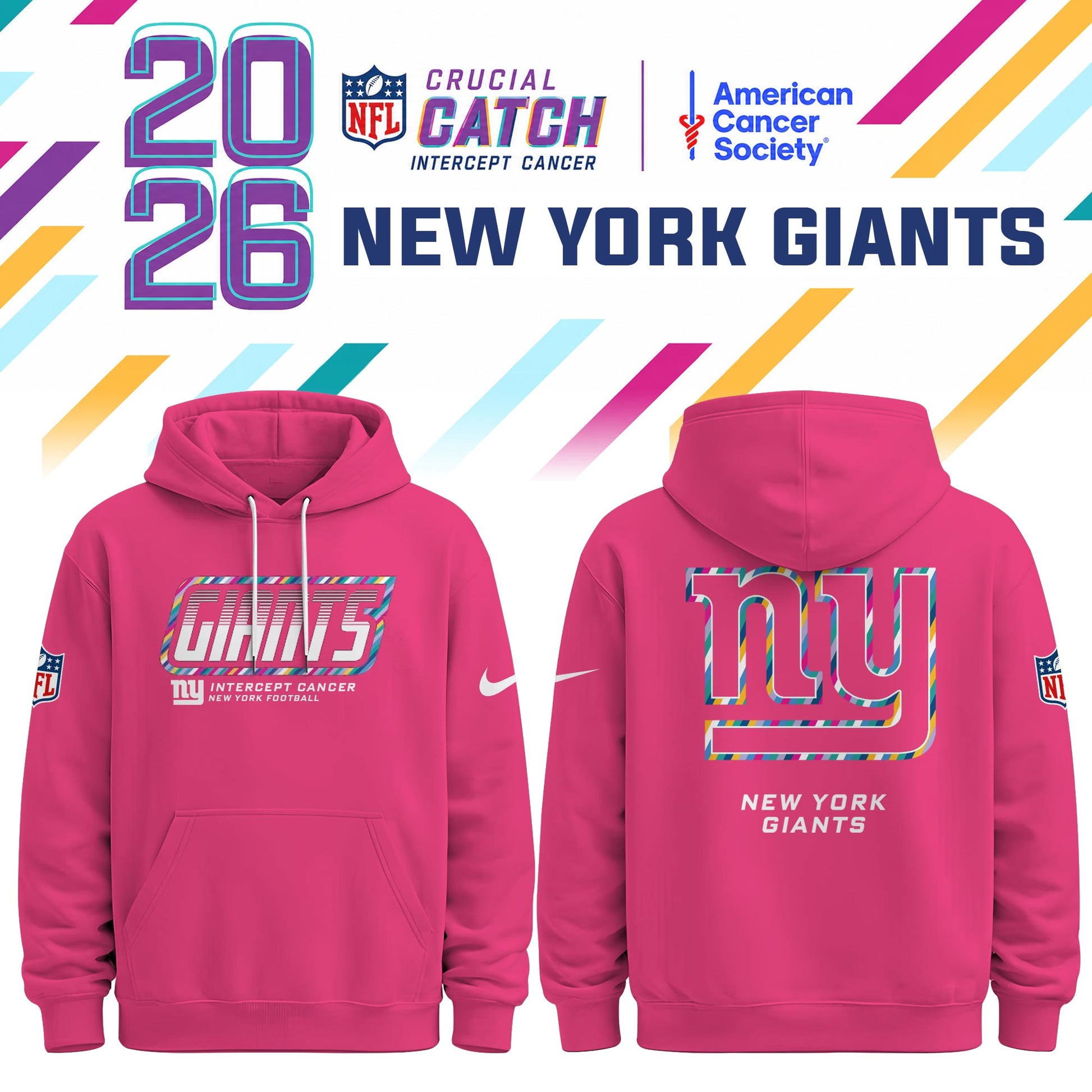NYG Special Pink Crucial Catch 2026 Limited Edition Hoodie