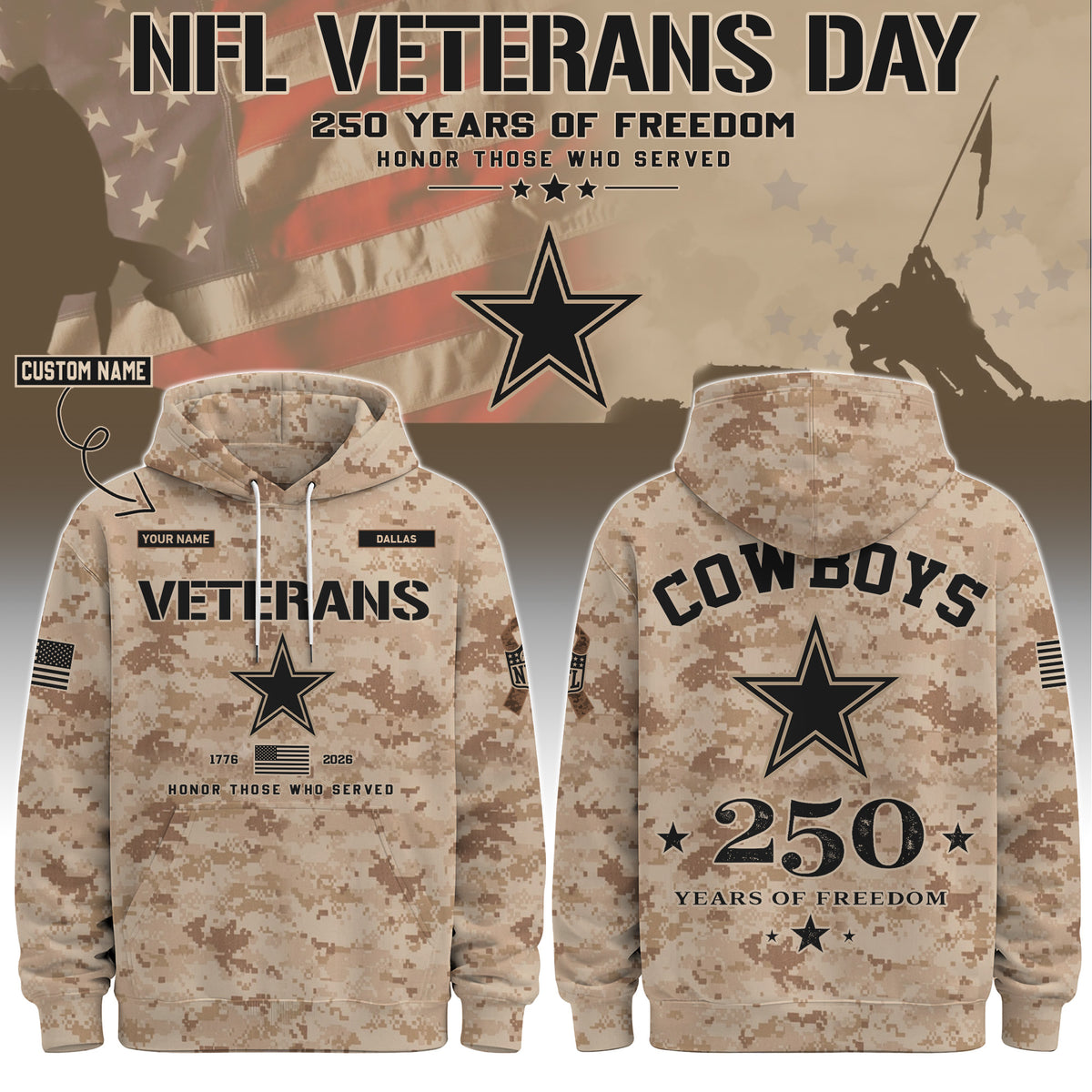 .DAL Special Veterans Day 2026 Limited Edition Hoodie
