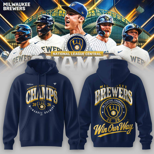 _                                                                                M.Brewers 2026 NL Central Division Champions Limited Hoodie