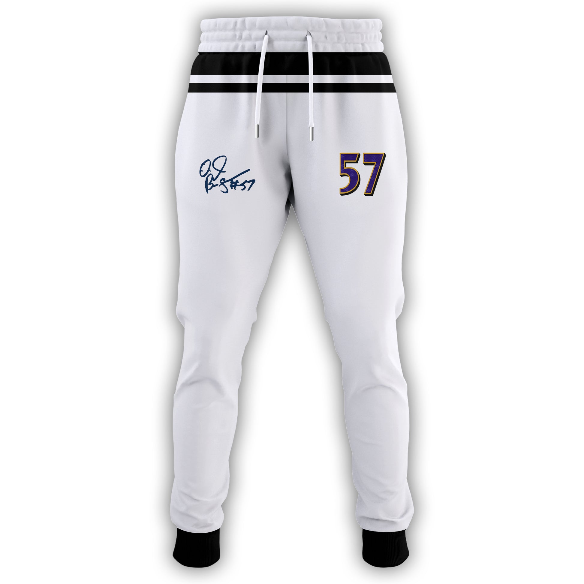 In Loving Memory O.J. Brigance 57 Memorial Football Jersey – White Tribute Fan Hoodie