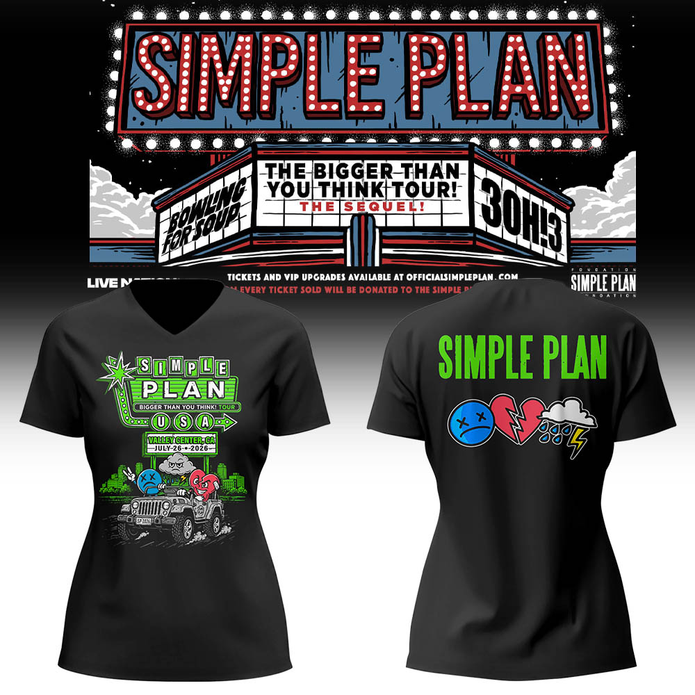 Limited Edition Bigger Than You Think! Tour in Valley Center,CA V-neck TShirt