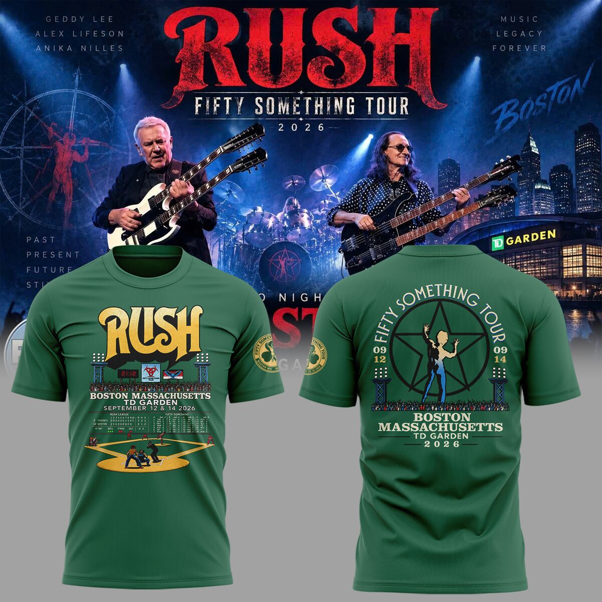 Limited Edition Fifty Something Tour At Boston, Massachusetts Shirt