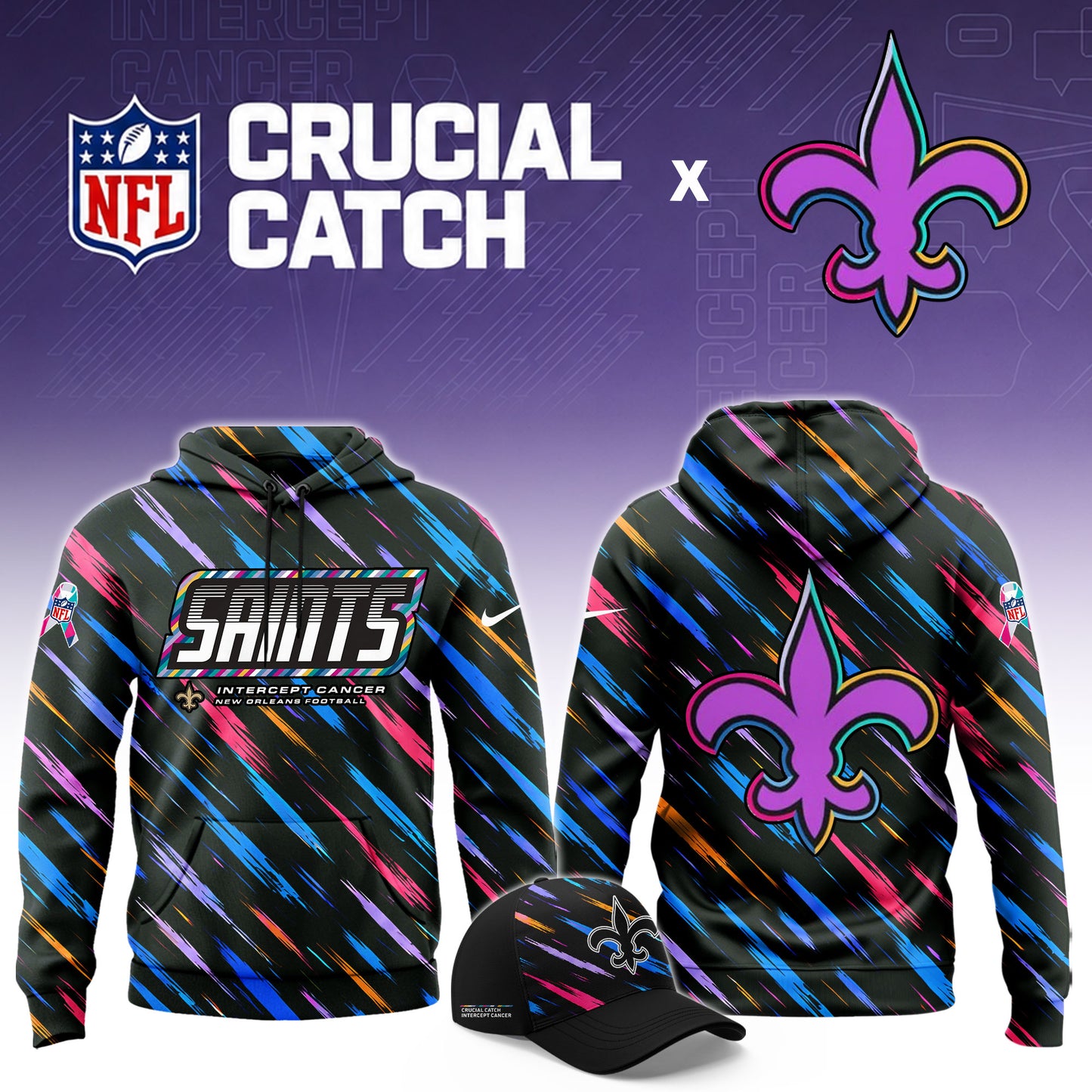 _NO.Saints 2026 NFL Crucial Catch Limited Hoodie