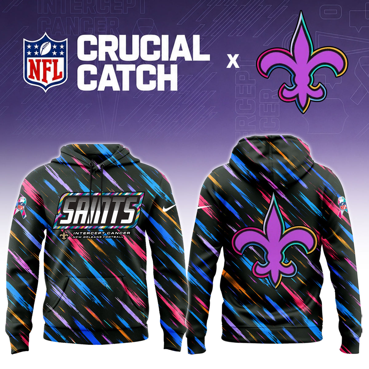 _NO.Saints 2026 NFL Crucial Catch Limited Hoodie