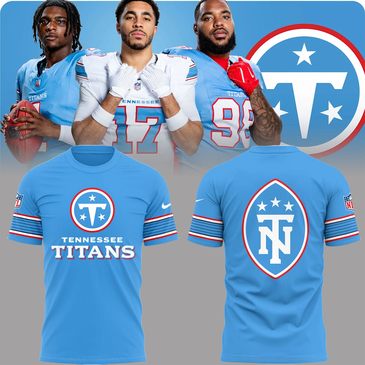 2026 Exclusive T-Shirt new logo Tennessee Titans For Fans!