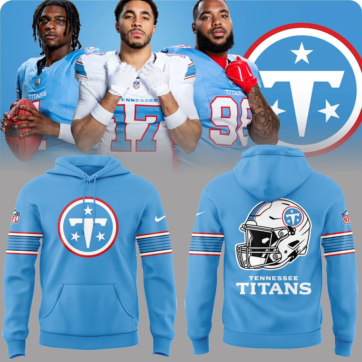 2026 Exclusive Hoodie new logo Tennessee Titans For Fans!