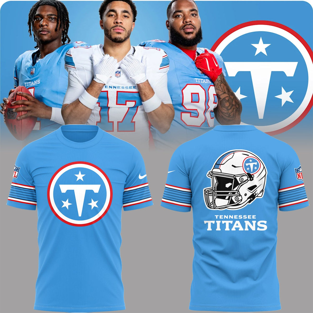 2026 Exclusive T-Shirt new logo Tennessee Titans For Fans!