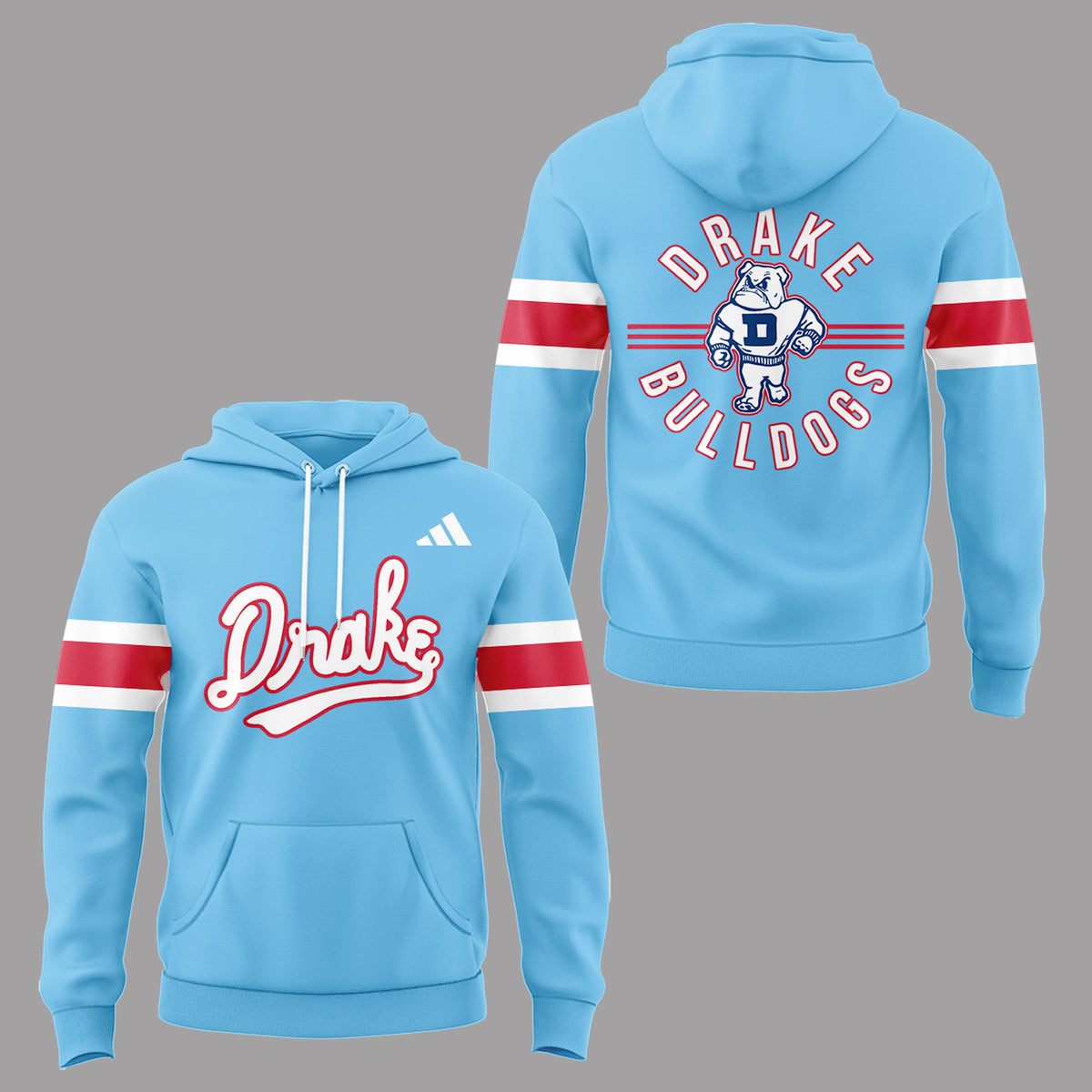 Limited Edition Powder Blue Throwback Hoodie-PA082426009