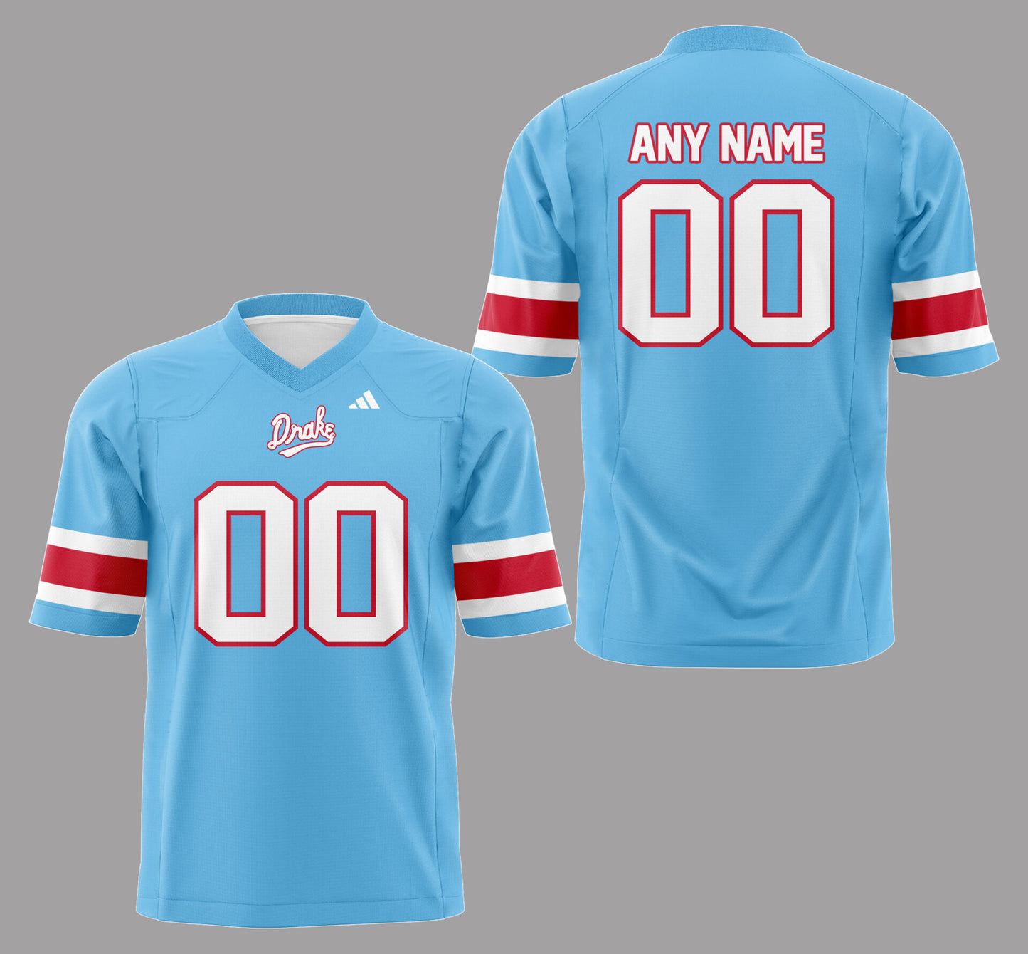Limited Edition Powder Blue Throwback Custom Football Jersey-PA082426011