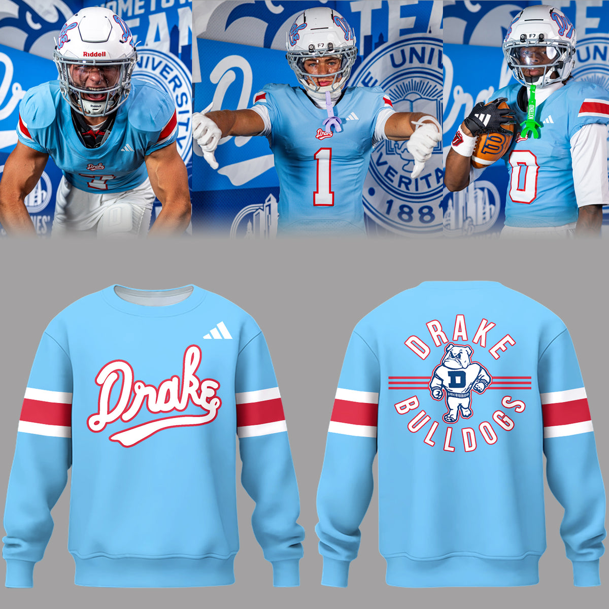 Limited Edition Powder Blue Throwback Sweatshirt-PA082526001