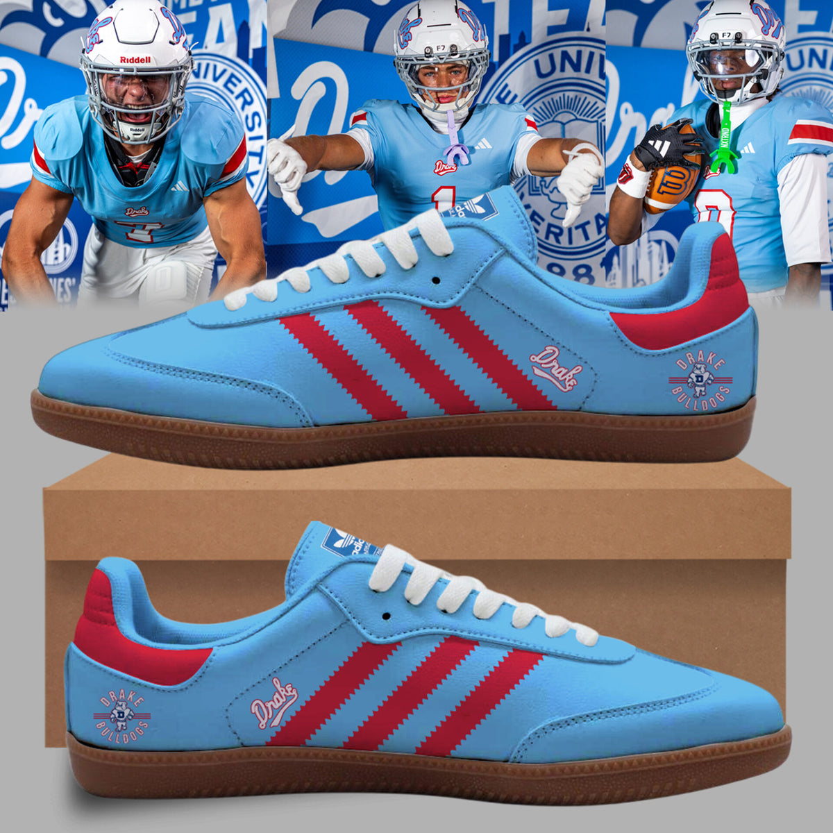 Limited Edition Powder Blue Throwback Shoes-PA082526003