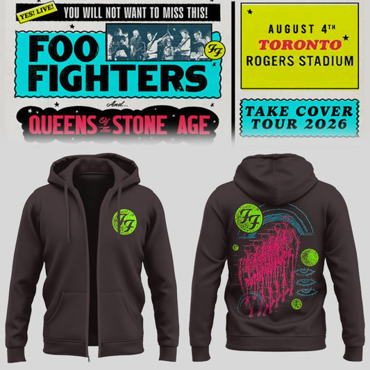 FF 🎸🎤 “Take Cover Tour 2026” in Toronto,ON Zip Hoodie