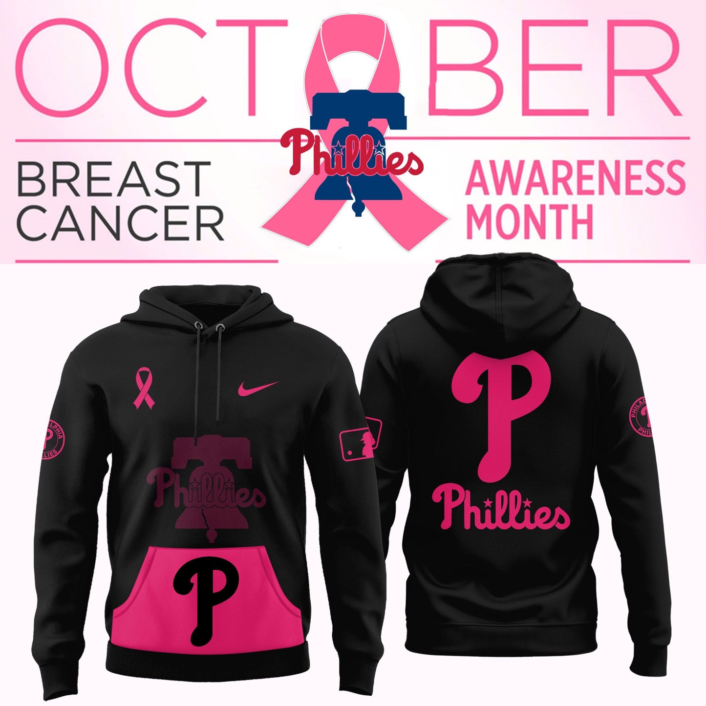 _Philadelphia Phillies - Breast cancer awareness month Shirt