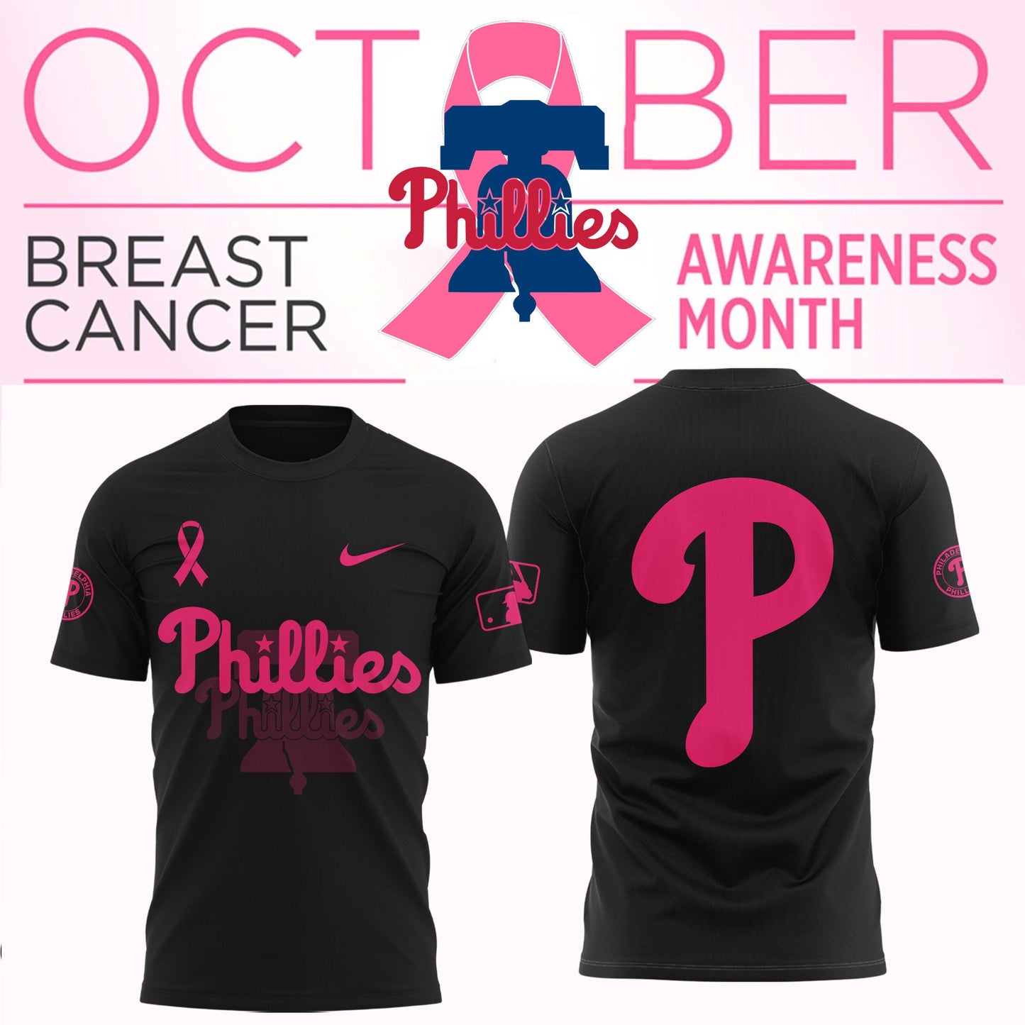 _Philadelphia Phillies - Breast cancer awareness month Jersey