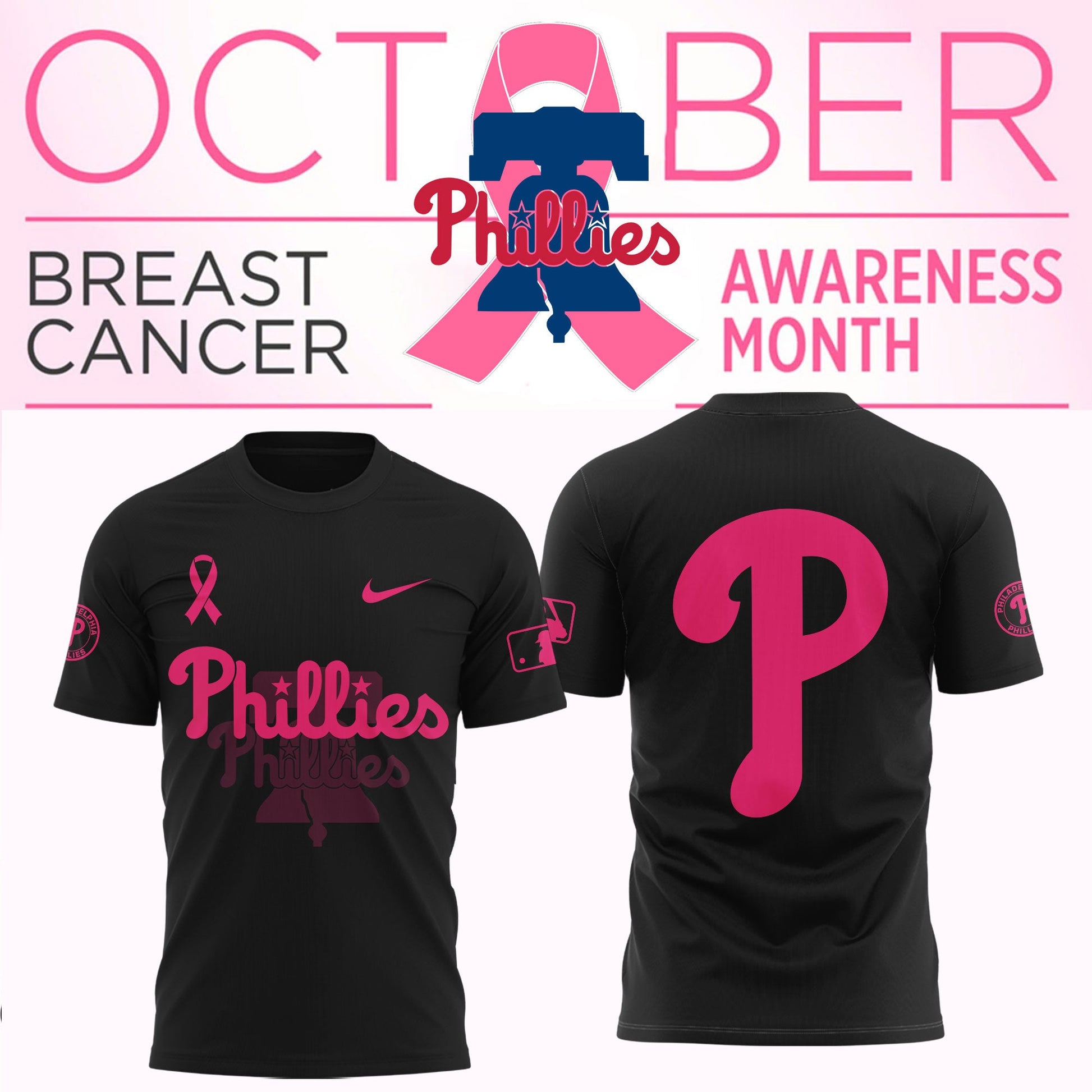 _Philadelphia Phillies - Breast cancer awareness month Hoodie