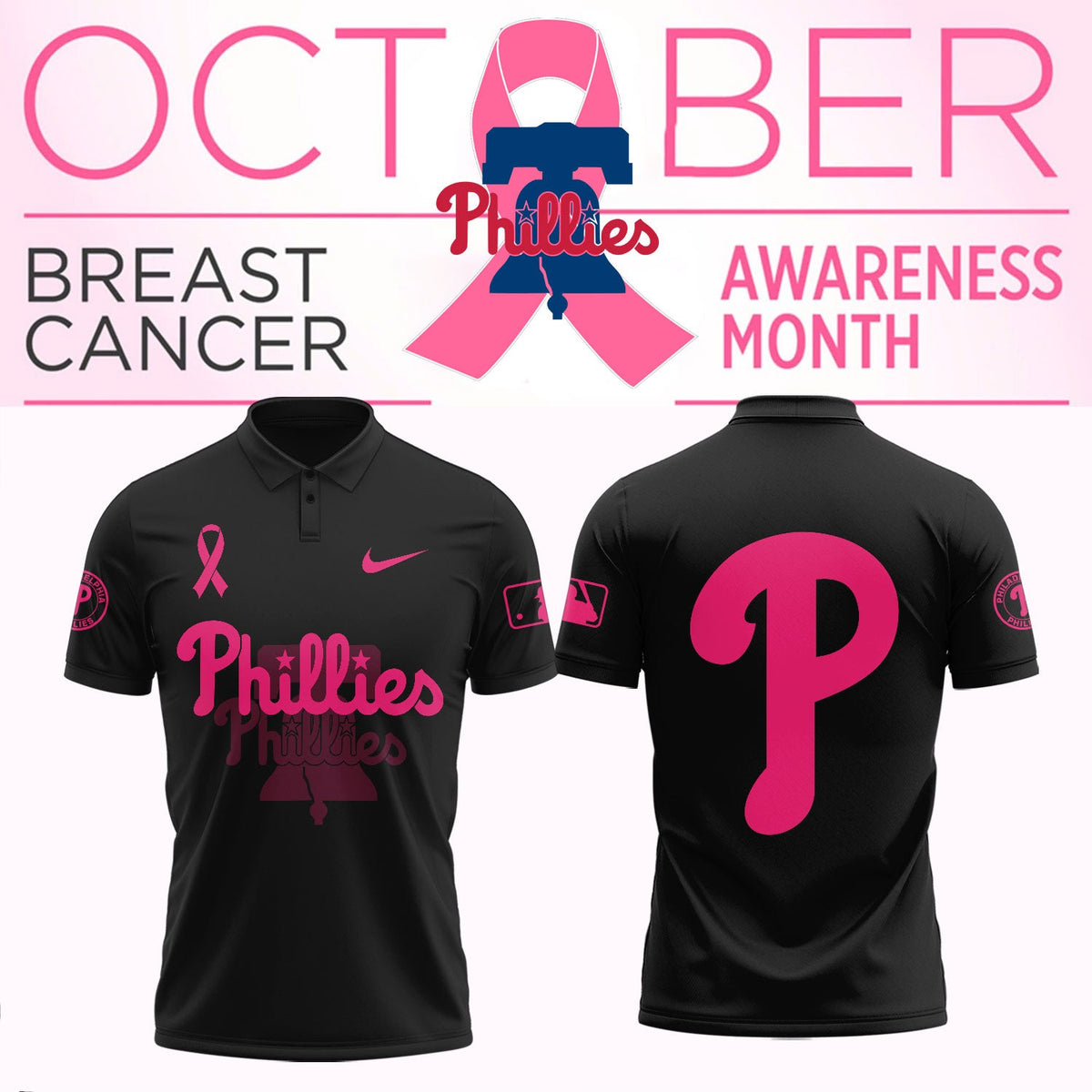 _Philadelphia Phillies - Breast cancer awareness month Jersey