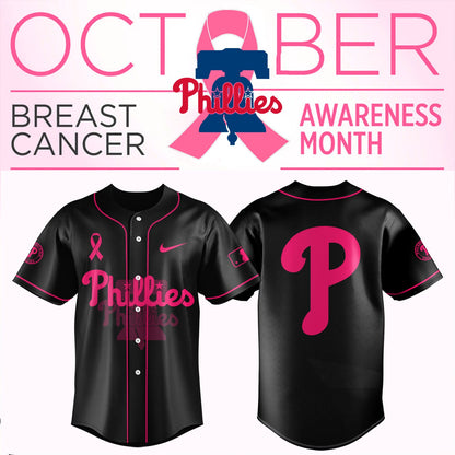 _Philadelphia Phillies - Breast cancer awareness month Shirt