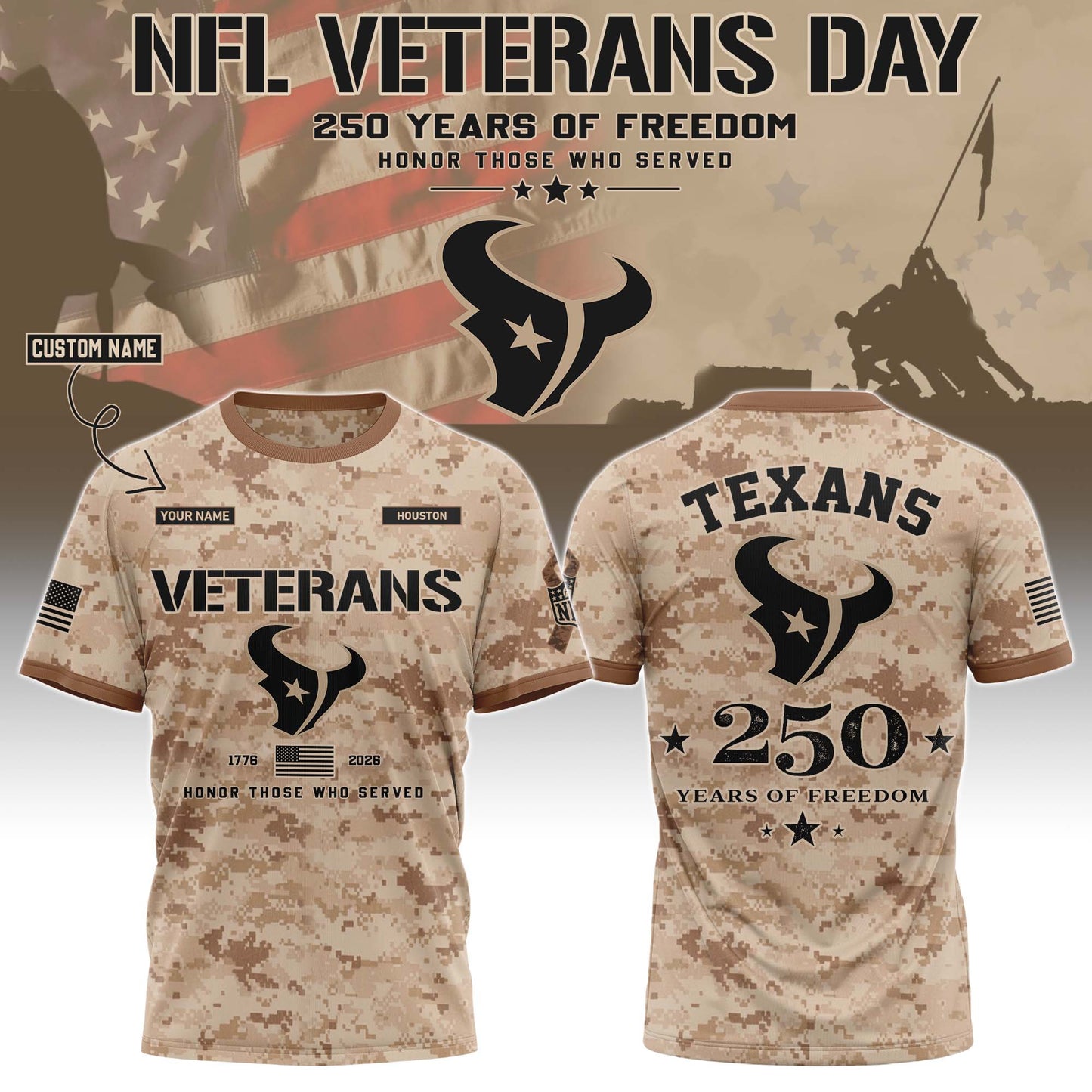 .HOU Special Veterans Day 2026 Limited Edition T.shirt