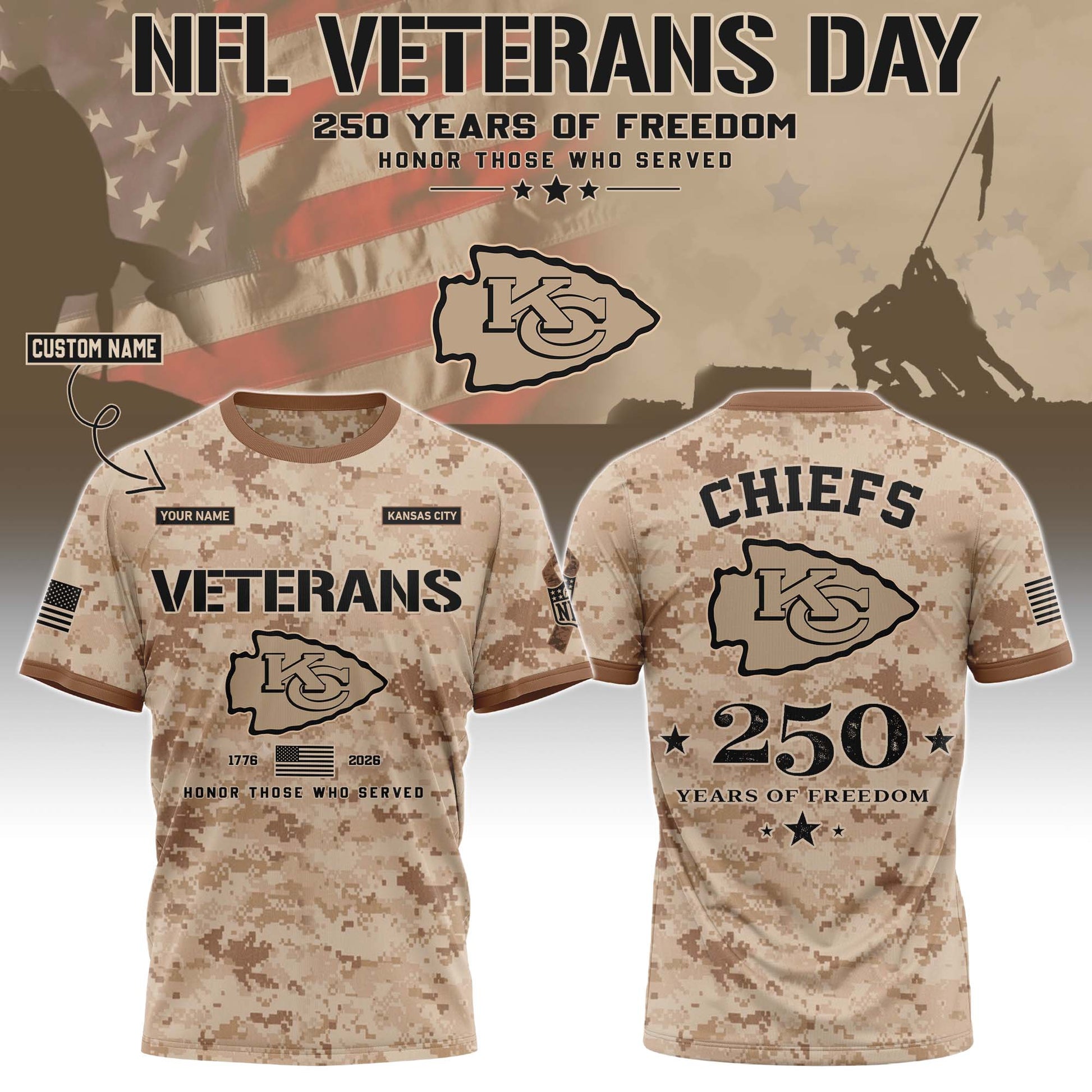 .KC Special Veterans Day 2026 Limited Edition T.shirt