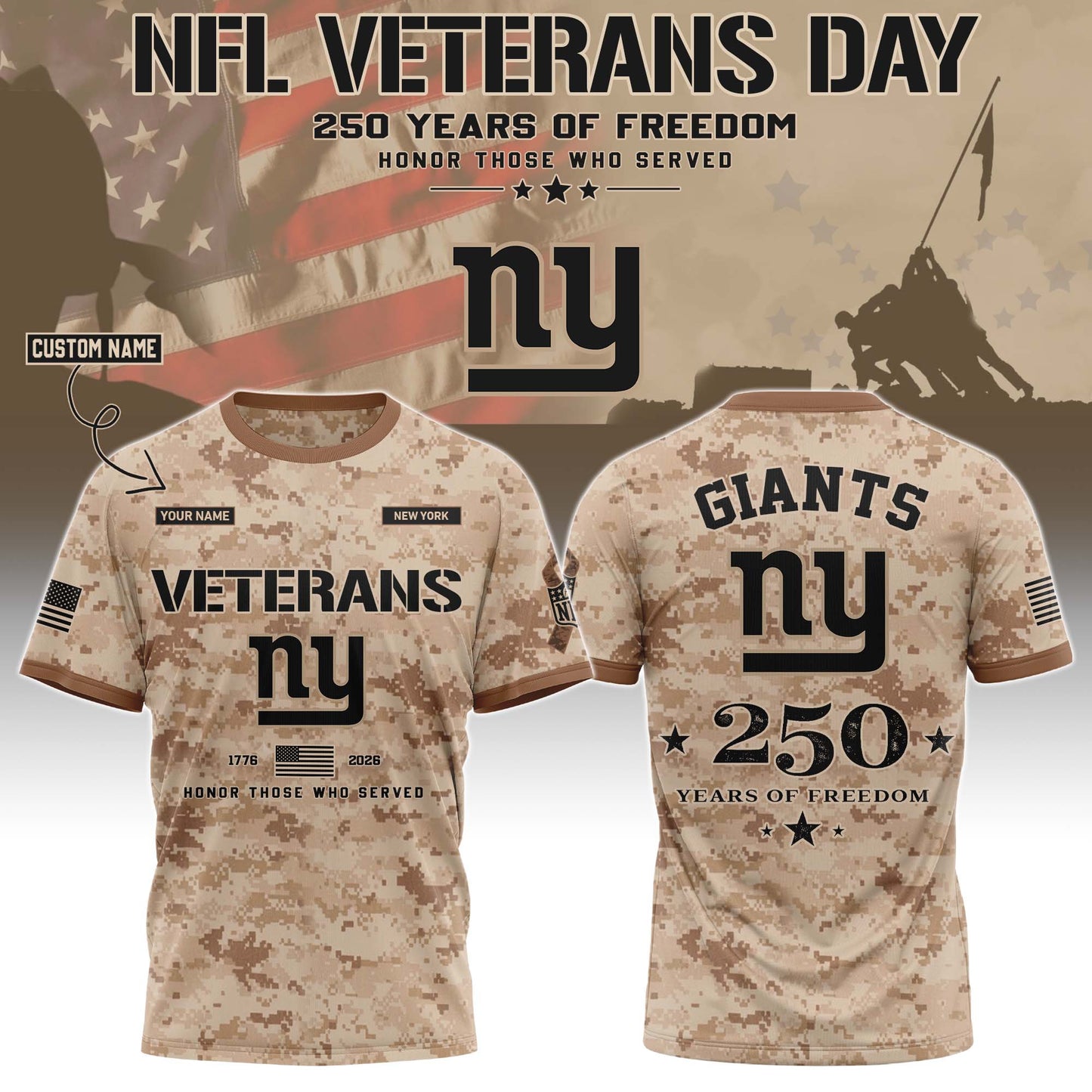 NYG Special Veterans Day 2026 Limited Edition T.shirt