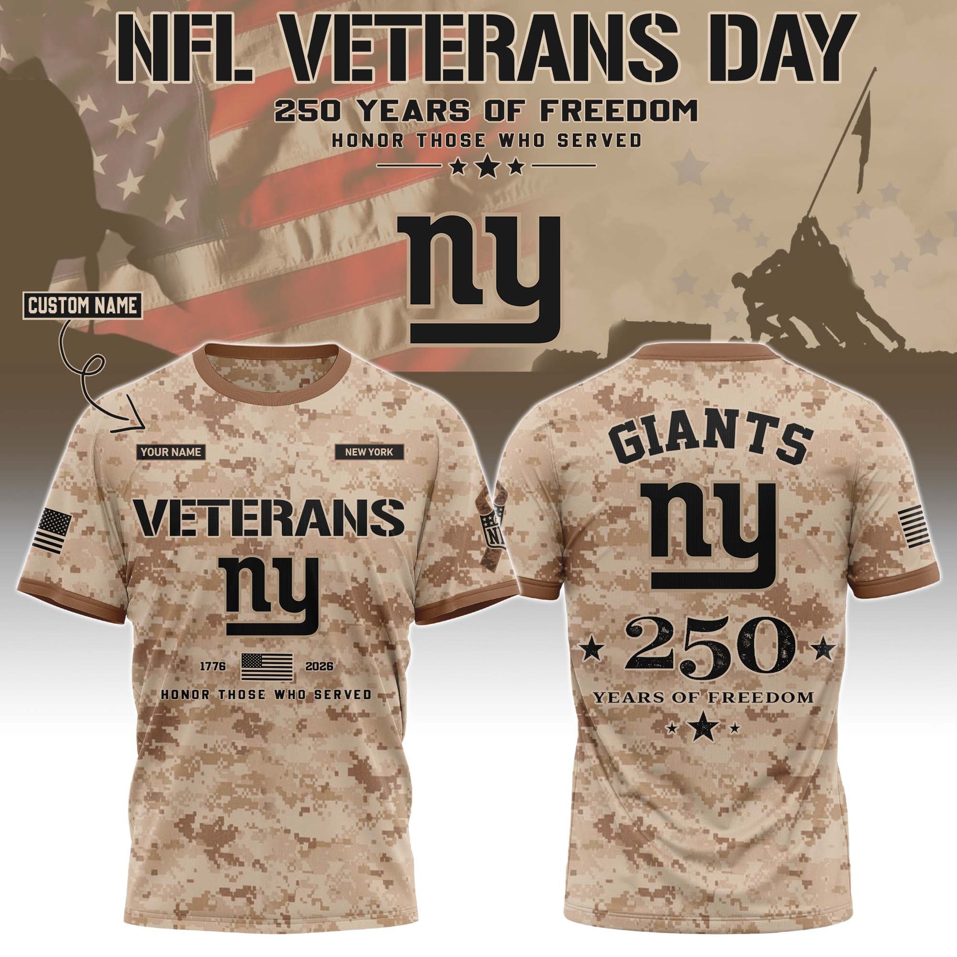 NYG Special Veterans Day 2026 Limited Edition T.shirt