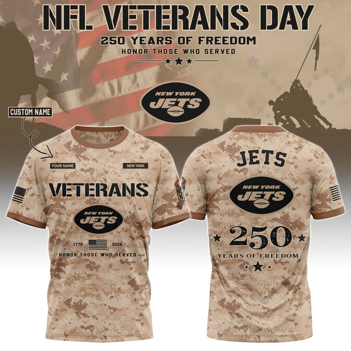NYJ Special Veterans Day 2026 Limited Edition T.shirt
