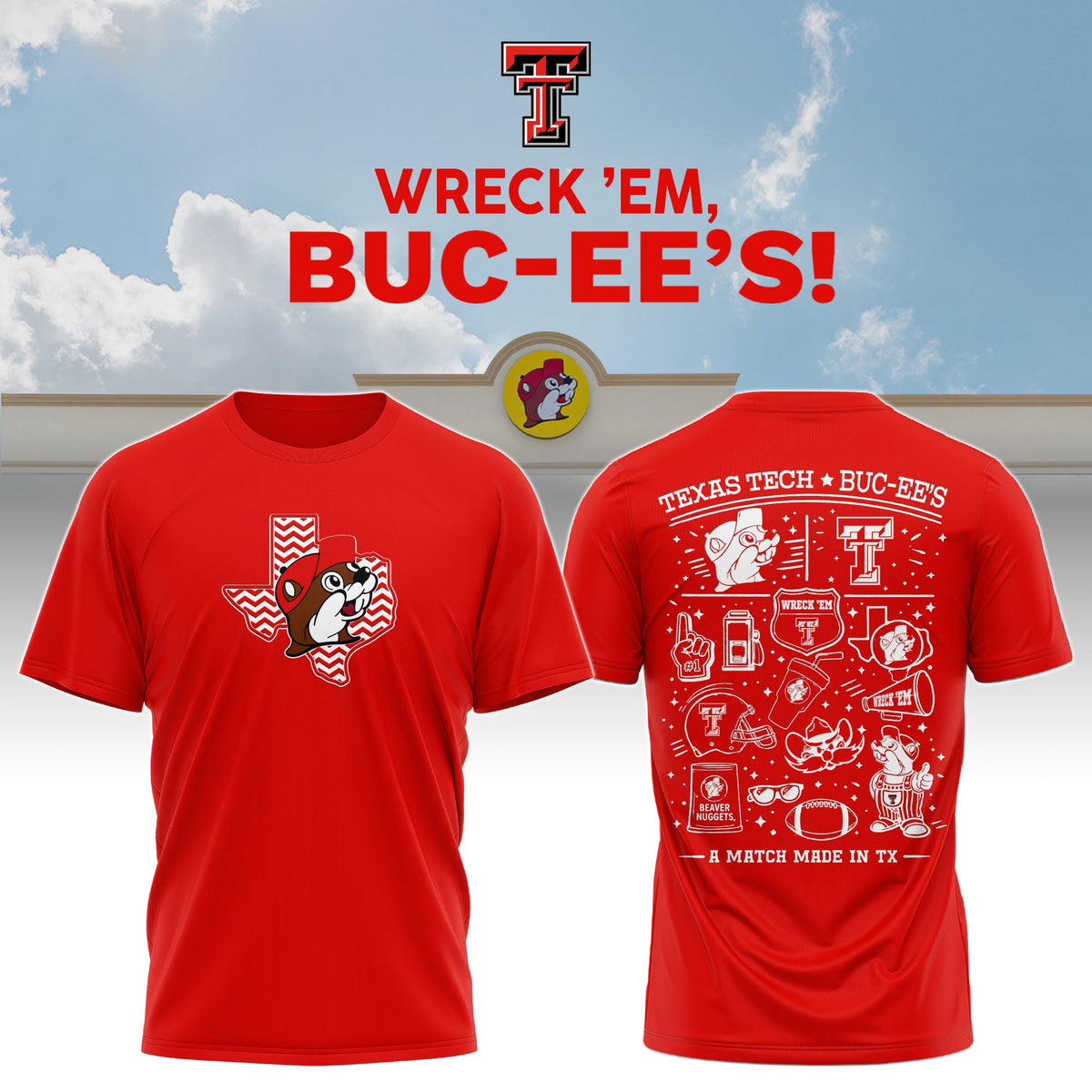 Texas Tech x Buc-ee’s Wreck ’Em T-Shirt #6