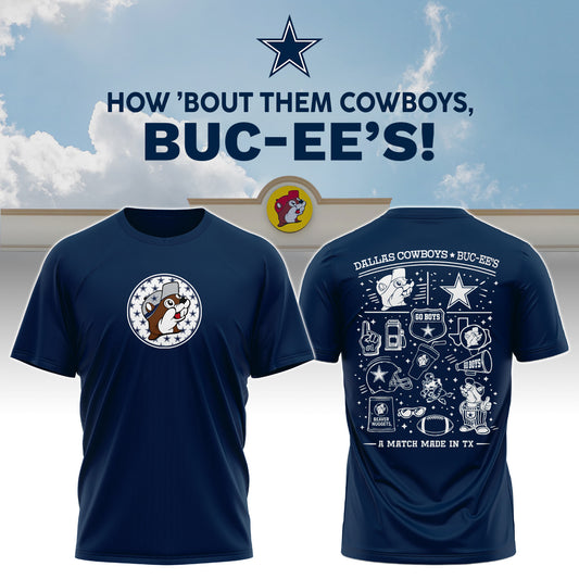 Dallas Cowboys x Buc-ee's Go Boys Tshirt